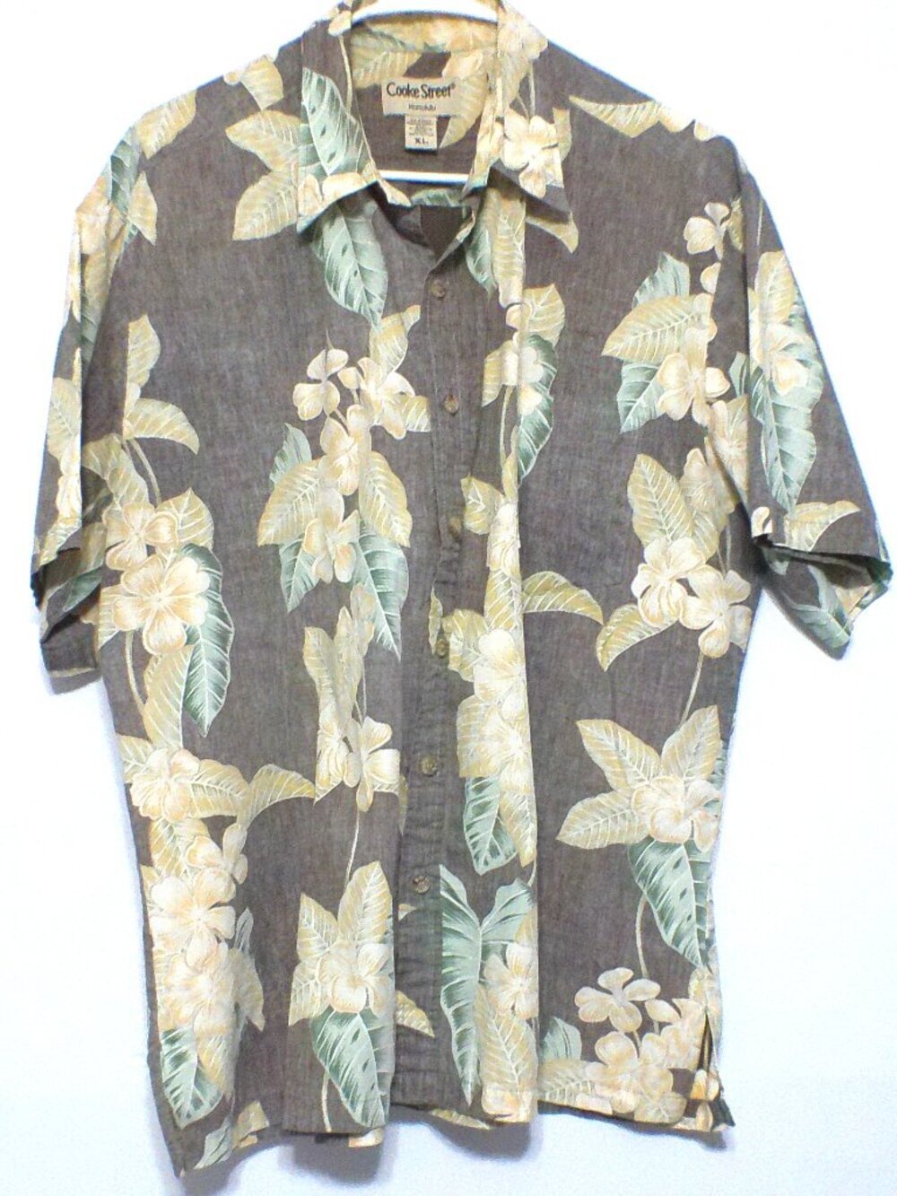 Cooke Street Honolulu Men’s XL Hawaiian Aloha Shirt Made In Hawaii Floral Tropic